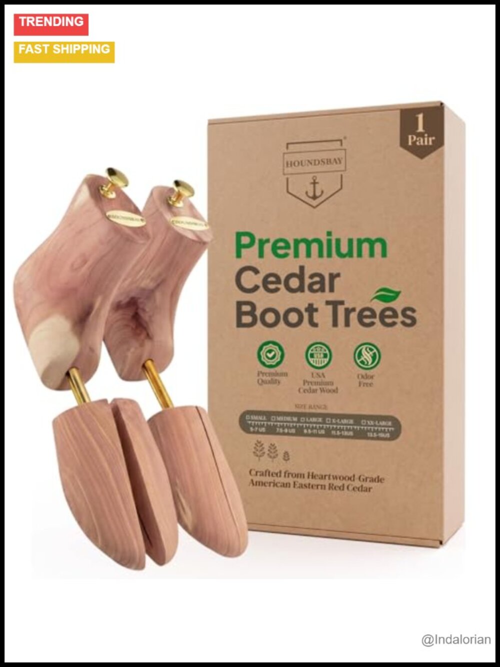 Cedar Boot Trees for Men Boot Stretcher Shaper Aromatic Red Cedar